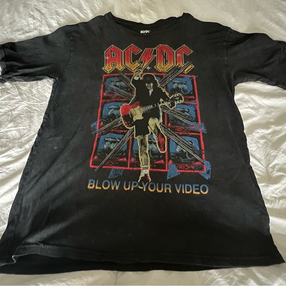 AC/DC Black Cotton Tee - Picture 1 of 3